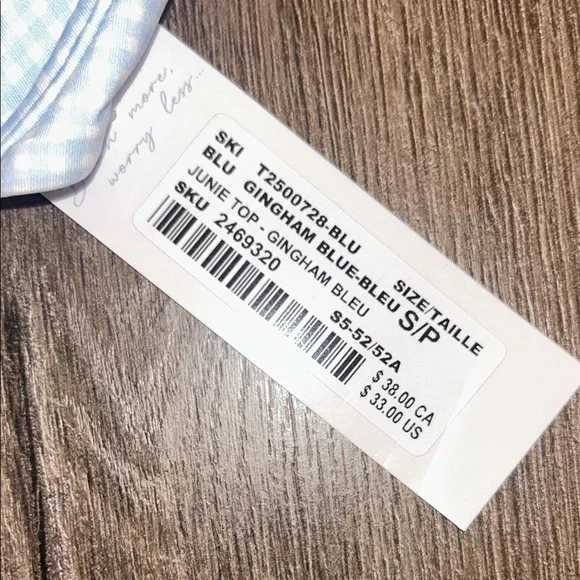 Tie-Front Light Blue Ribbed Bikini Set - Picture 5 of 8